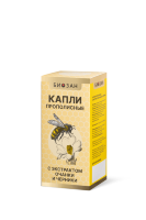 Капли прополисные с экстрактом очанки и черники